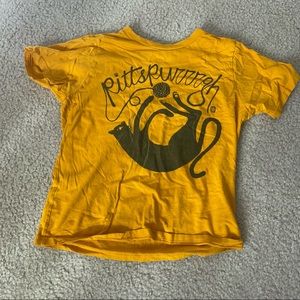 Yellow "Pittspurrrgh" T-Shirt (100% Preshrunk Cotton)
